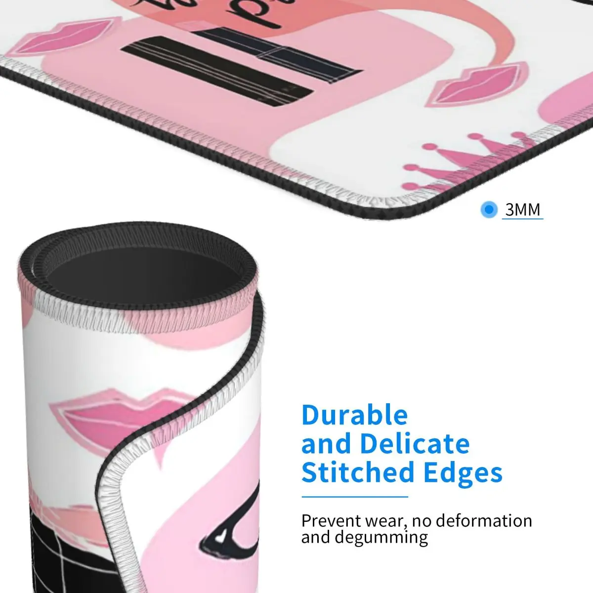 Mary kay cosméticos mouse pad teclado de computador mouse tapete gamer pc tapete de mesa de escritório