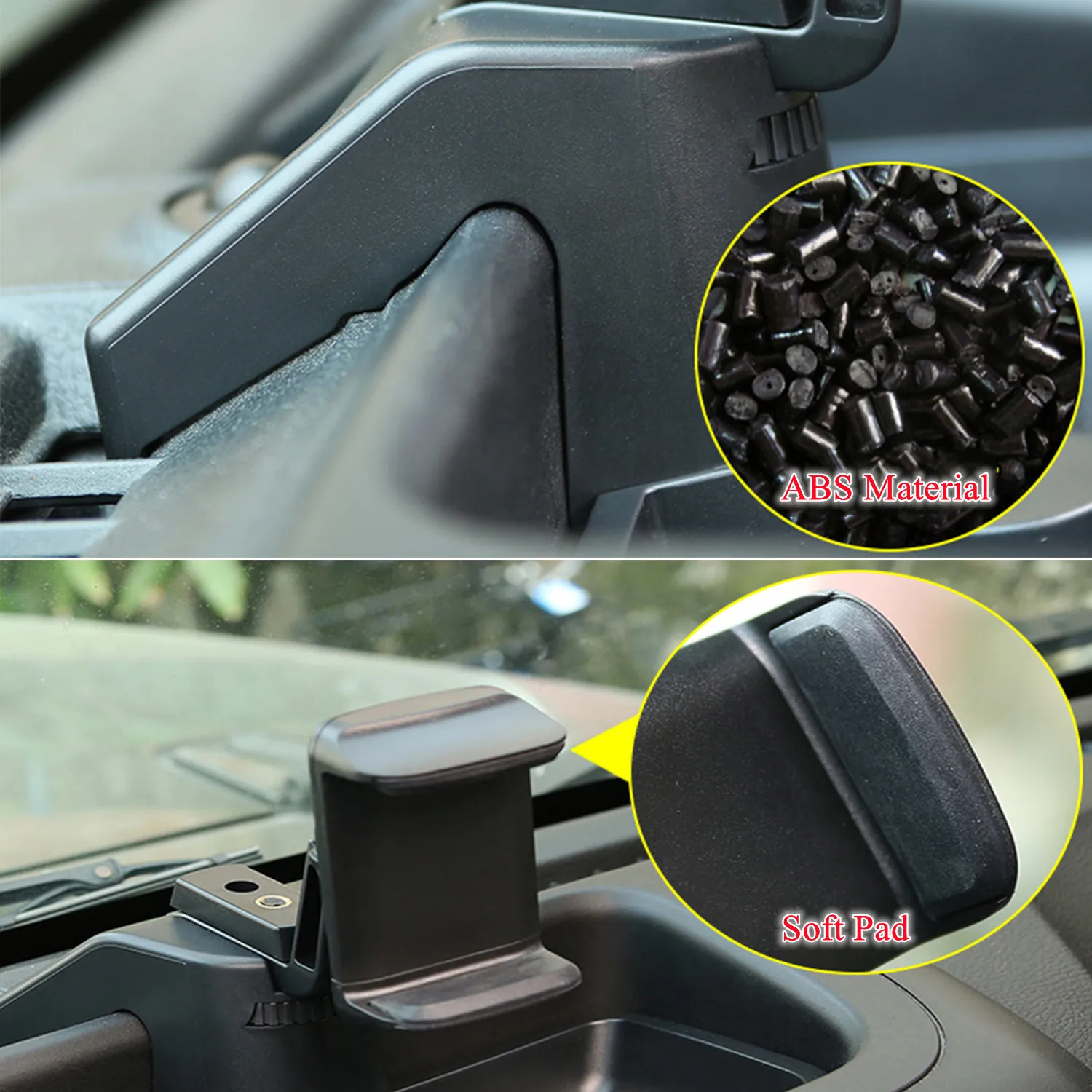 Mobile Phone Ipad Holder for Jeep Wrangler JK 2012 2013 2014 2015 2016 2017 GPS Bracket Dash Mount Holder Organizer Accessories