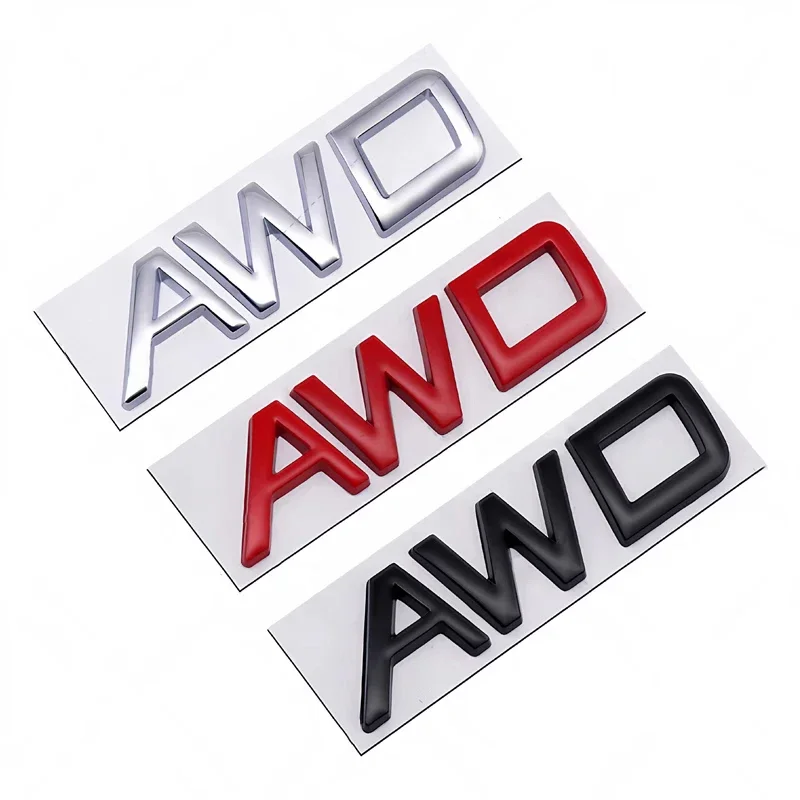 Nouveau Badge Logo 3D Métal AWD T5 T6 B5 B6 Emblème Autocollants de Coffre Arrière pour XC90 S60 CX60 S80 V40 S40 XC70 V60 XC40 V90 Accessoires