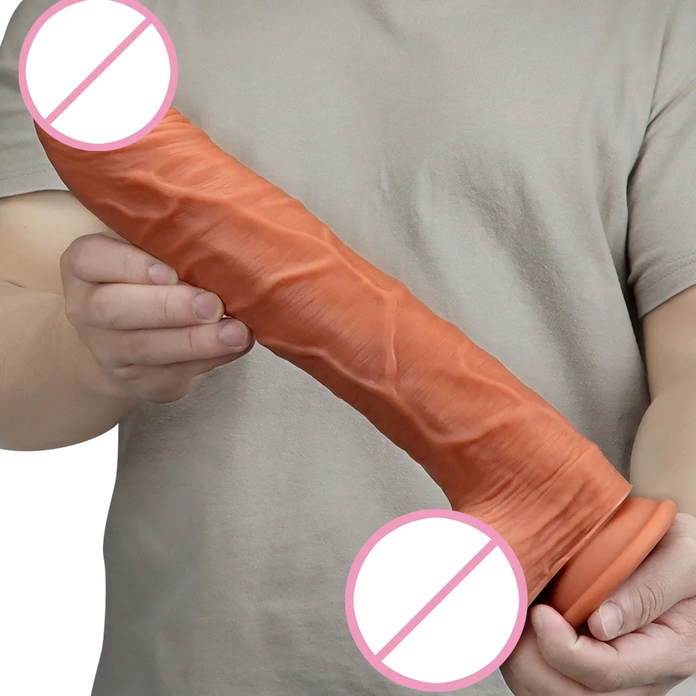 HOWOSEX Realistic Super long Silicone Dildo Large Dildo Sex Toy for Women with Thick Glans Real Dong with Suction Cup Stiff Cock