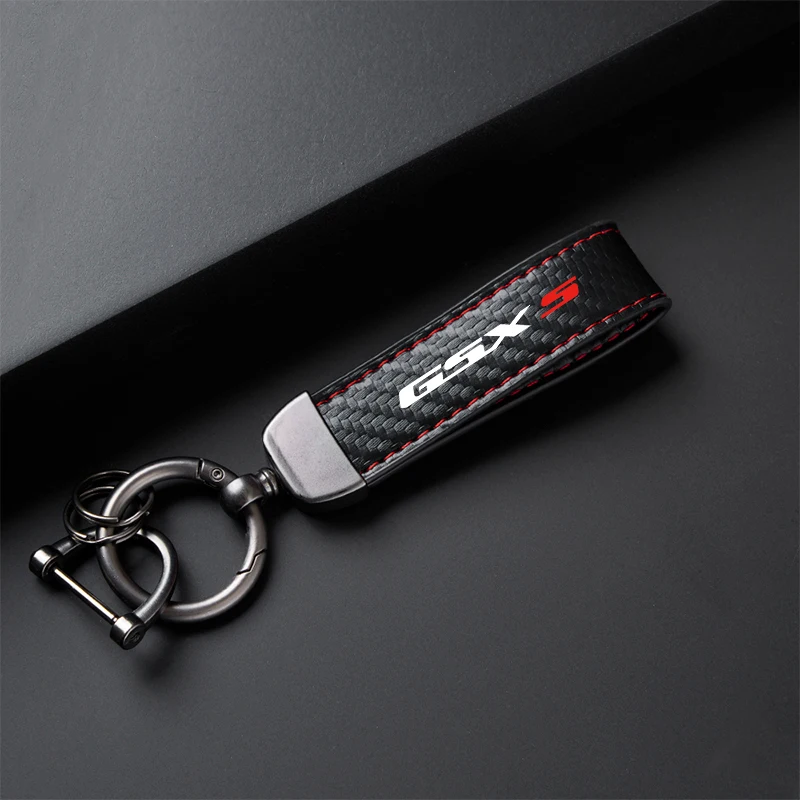 High-Grade leather Motorcycle Keychain Holder Keyring For SUZUKI GSX-S 1000 GSXS 750 GSX S 1000 F Accessories image 3