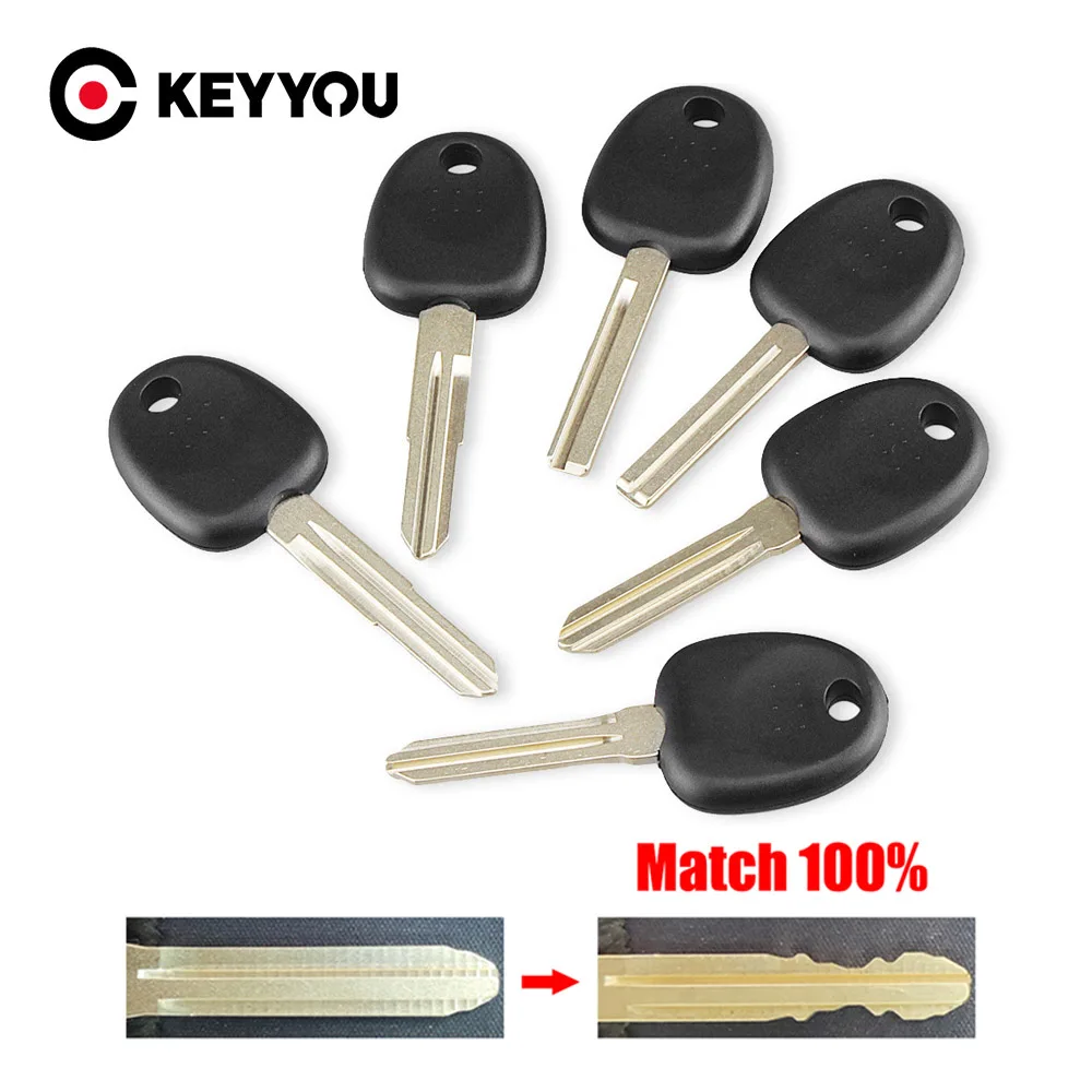 

KEYYOU With Cutting Service For Hyundai Accent Sonata NF Accent Coupe Lavita Tucson Verna For Kia Transponder Chip Key Shell