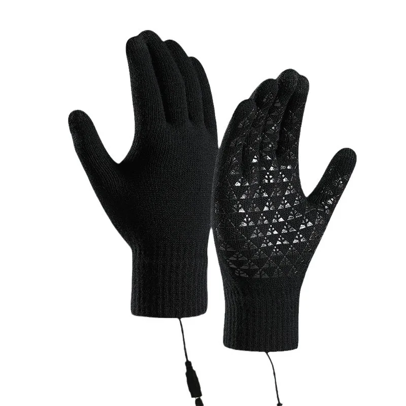 Heated Gloves Winter Liner Rechargeable Electric Full Finger Gloves Men Cycling Skiing Fishing Biker Gloves Bicycle Accessories