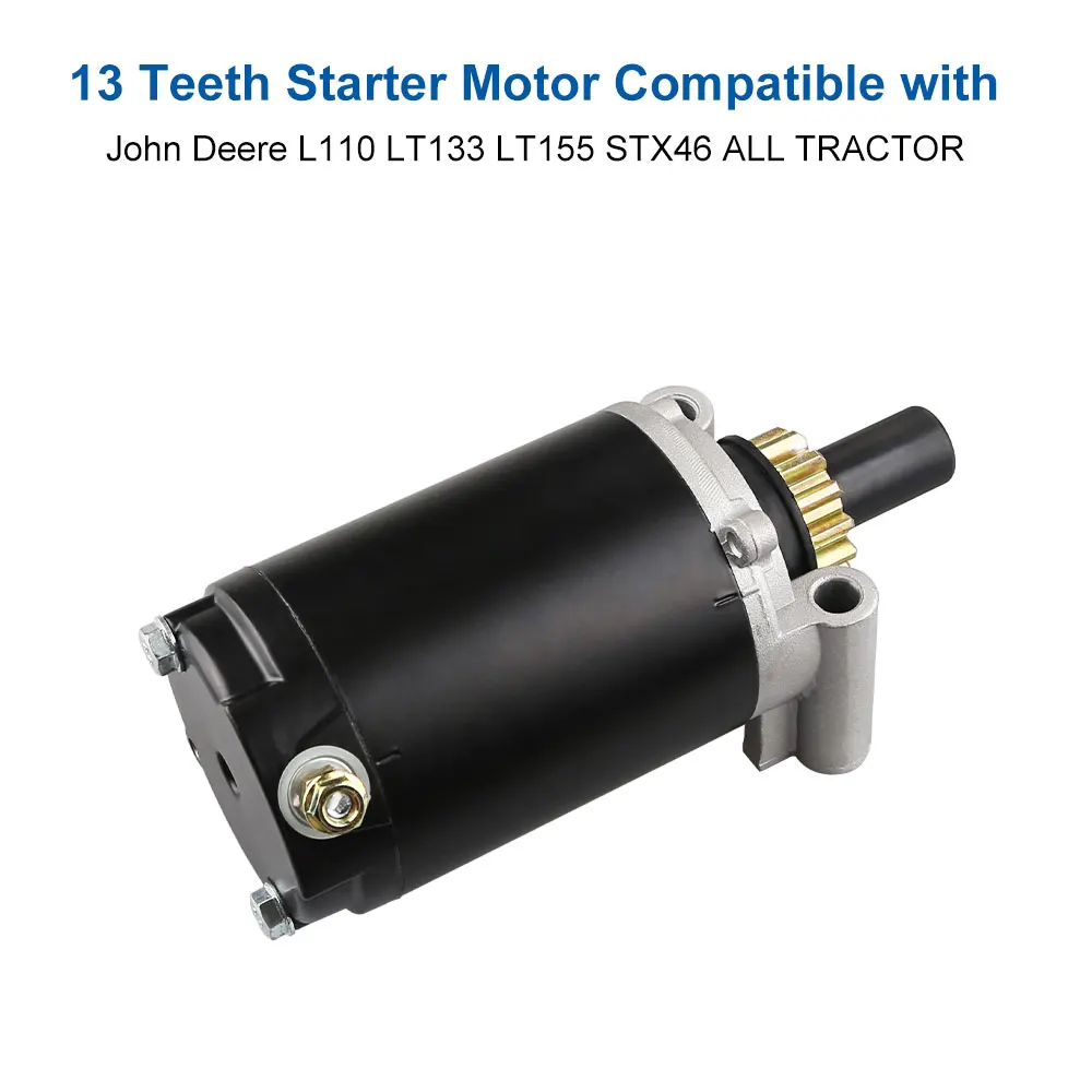 

Motorcycle Engine Starter Motor For John Deere L110 LT133 LT155 STX46 12-098 Series 12-098-15 12-098-22 Motorcycle Accessories
