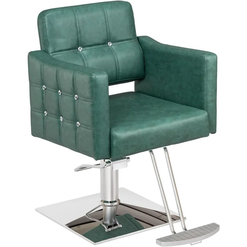 Simple Hair Salon Chair Hydraulic Barber Chair For Home Barbershop, Braiding Chair For Hair Stylist Heavy Duty