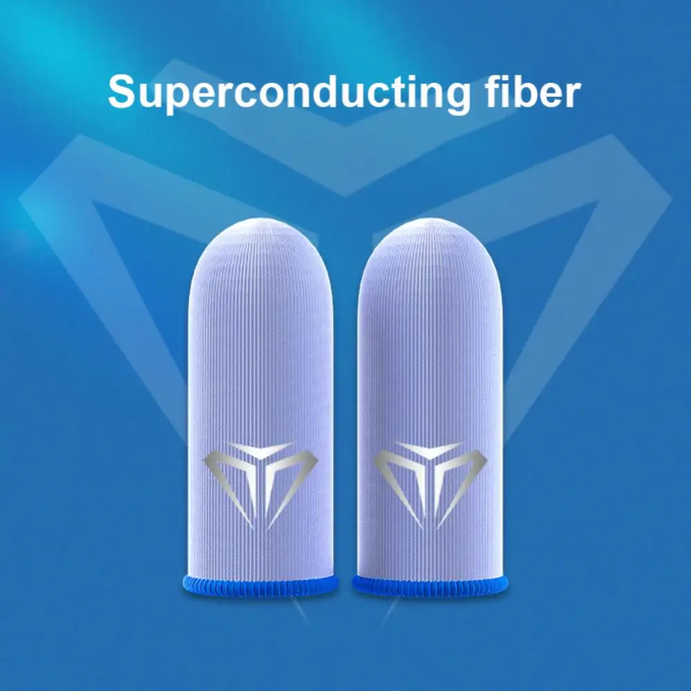 ﻿   2 pçs jogo móvel luvas de ponta do dedo sweatproof anti-deslizamento tela de toque manga de dedo respirável jogo capa de ponta do dedo para gamer