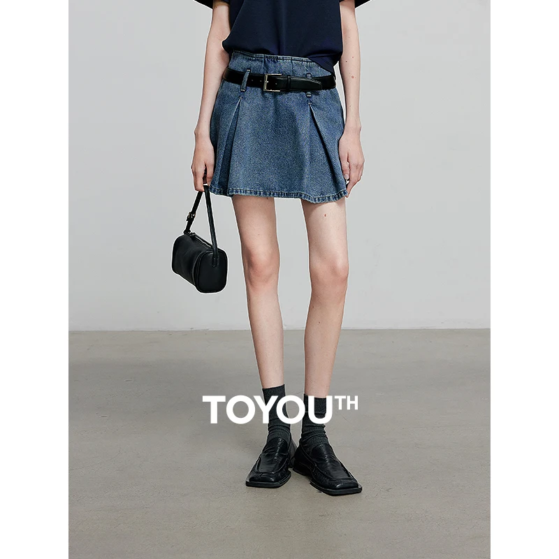 TOYOUTH Women Denim Jean 2025 Summer New Long Pants 8520007