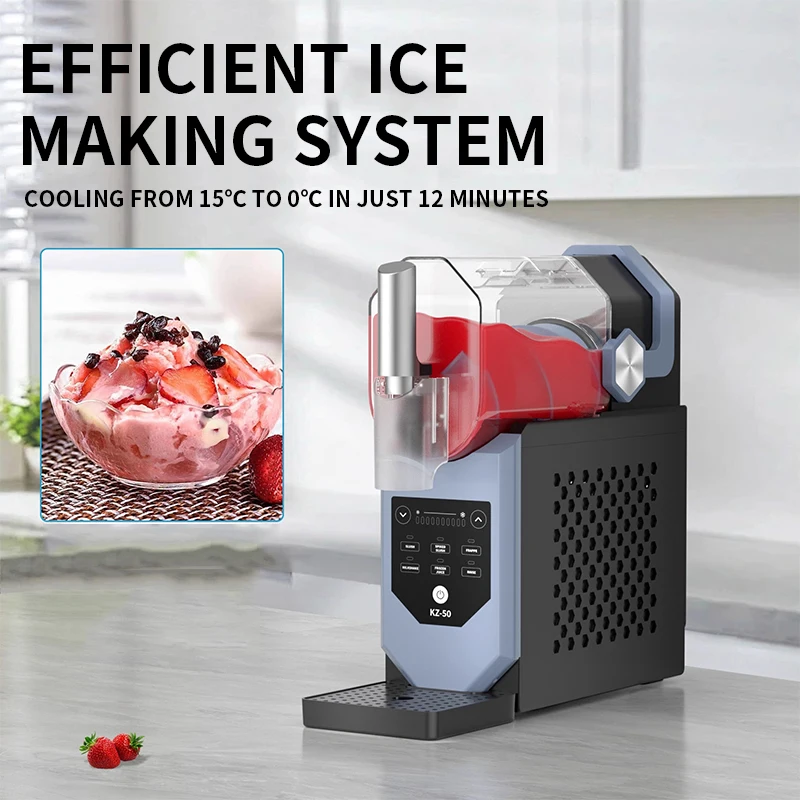 Triturador de gelo multifuncional doméstico pequena máquina de gelo raspado totalmente automático desktop comercial grande capacidade máquina smoothie