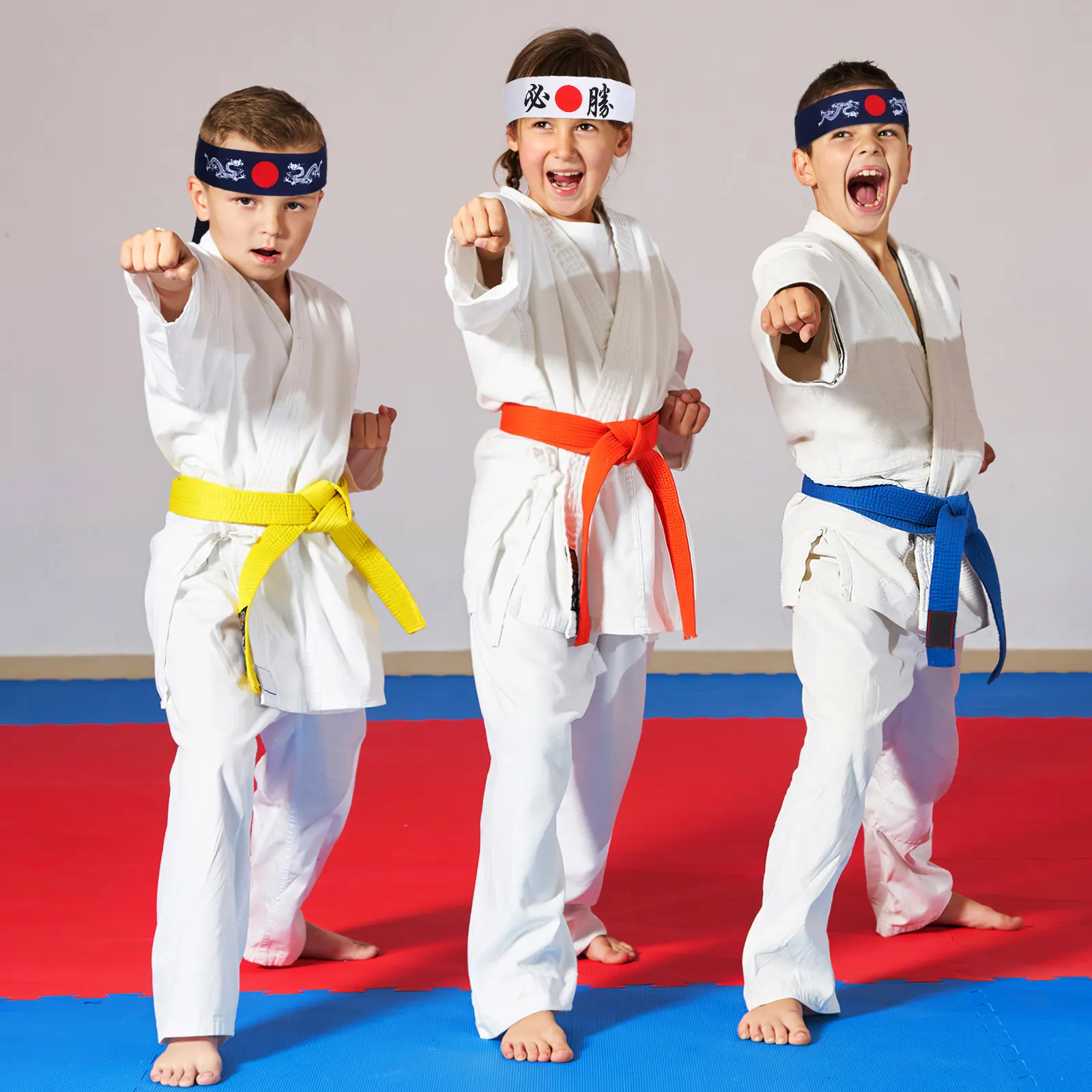 

2Pcs Bushido Japanese Headband Sports Headband Sweat Absorbent Running Exercise Workout Fitness Yoga Cooking Training