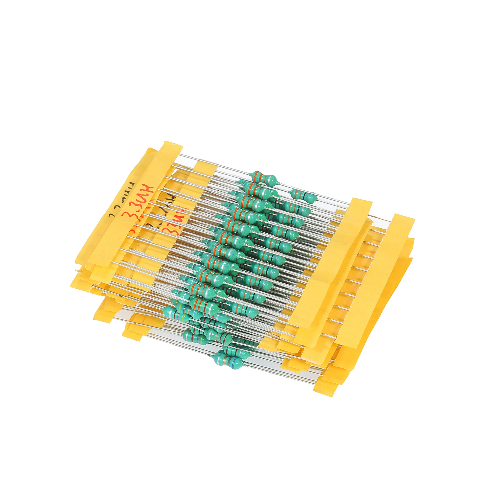 Inductor de anillo cromático DIP, Kit surtido de 200 piezas φ0510, tolerancia ± 10% de potencia, 1W, 20 inductores