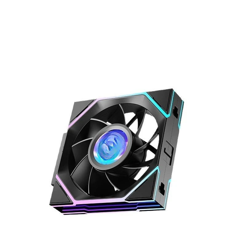 V4 LCD custom smart screen desktop computer case 12cm cooling fan