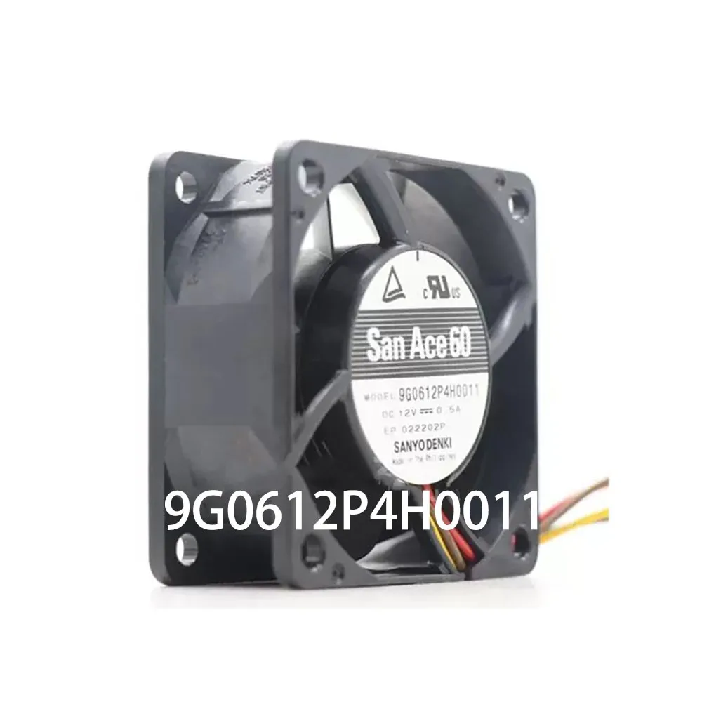 

For new SANYO Denki 9G0612P4H0011 SanAce DC 12V 0.5A 60 * 60 * 25MM Cabinet, Cooling Fan -