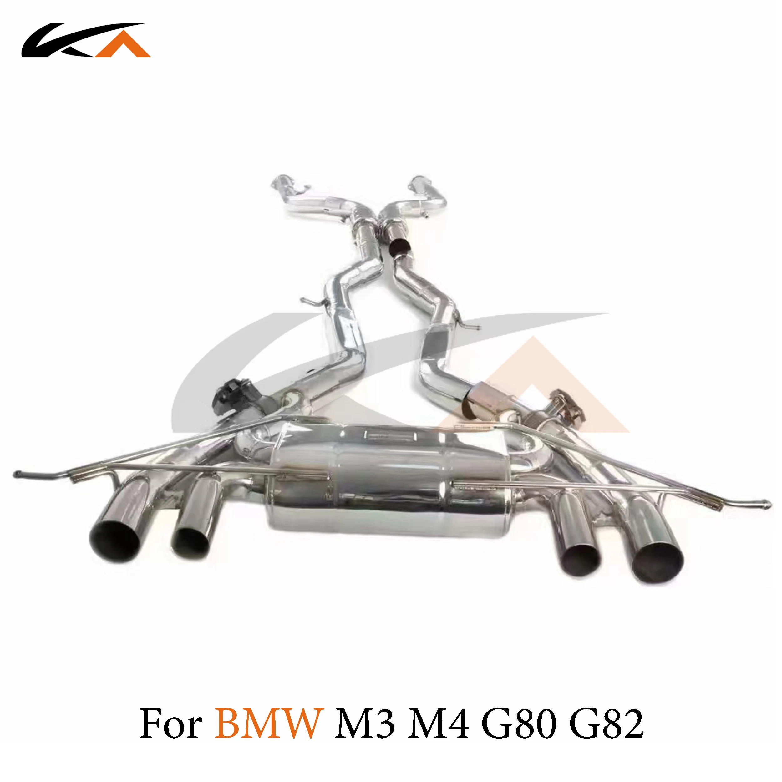 

KA Tuning exhaust system parts stainless catback for BMW M3 M4 G80 G82 rear section performance muffler valve