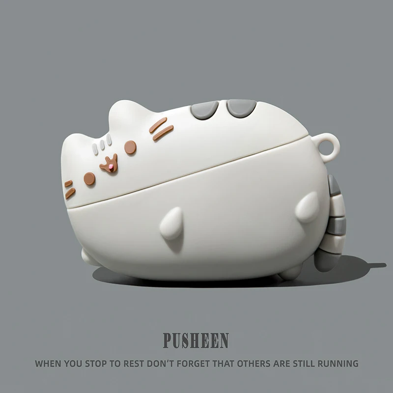 Creative Cat Silicone Case for AirPods 4 Airpod 1 2 3 Pro Pro2 Bluetooth Earbuds Charging Box Protective Earphone Case Cover ﻿