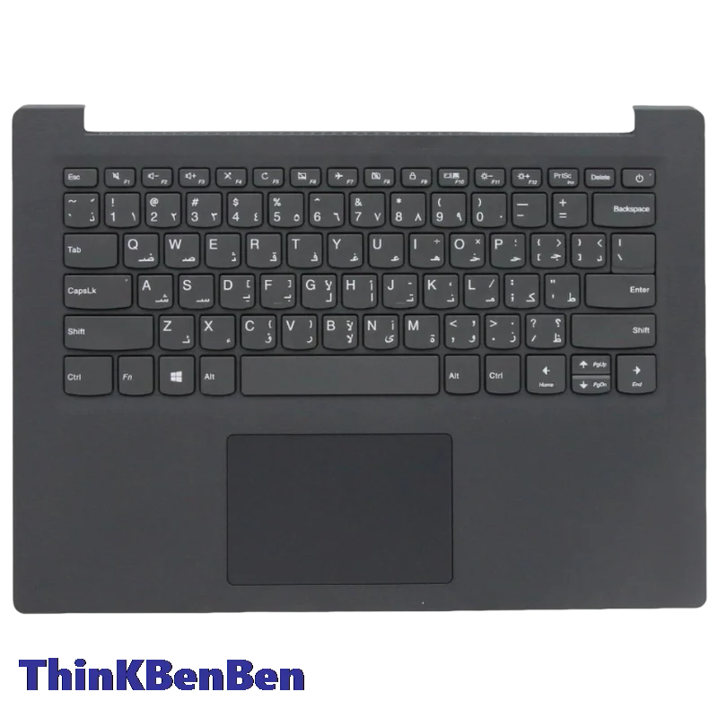 ARA Arabic Texture Iron Gray Keyboard Upper Case Palmrest Shell Cover For Lenovo V14 ADA ARE IGL IIL IKB IWL 5CB0W44550