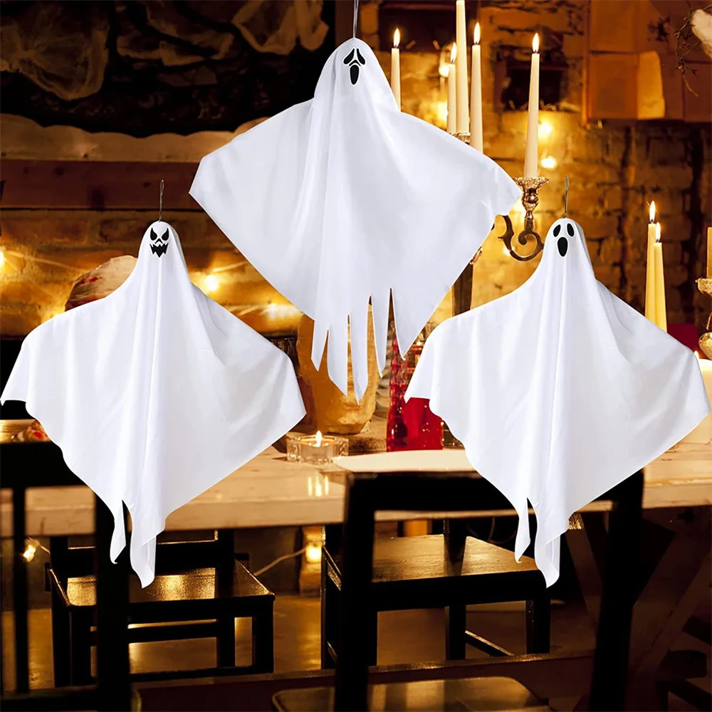 

Hanging-Ghost-Halloween-Decorations Flying Ghosts Halloween Outdoor Spooky Decoration Props for Front Yard Porch Patio Lawn 1PC