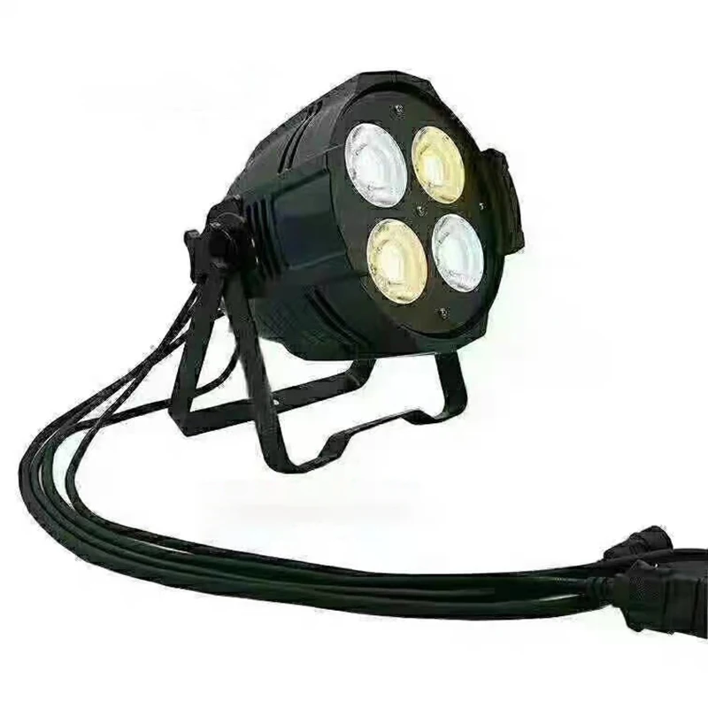 LED Stage Strobe Light, 200W, 4x50W, Quente, Legal, Branco, Alumínio, DJ, Disco, Natal, Mostrar