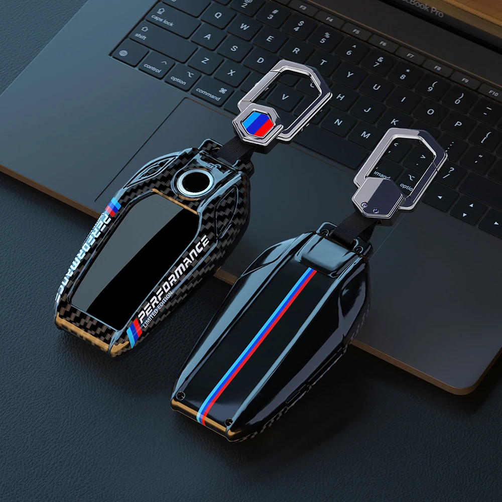 TPU Carbon Fibre White Car Key Case For BMW 5 7 Series G11 G12 G30 G31 G32 i8 I12 I15 G01 X3 G02 X4 G05 X5 G07 Key Accessories view 3