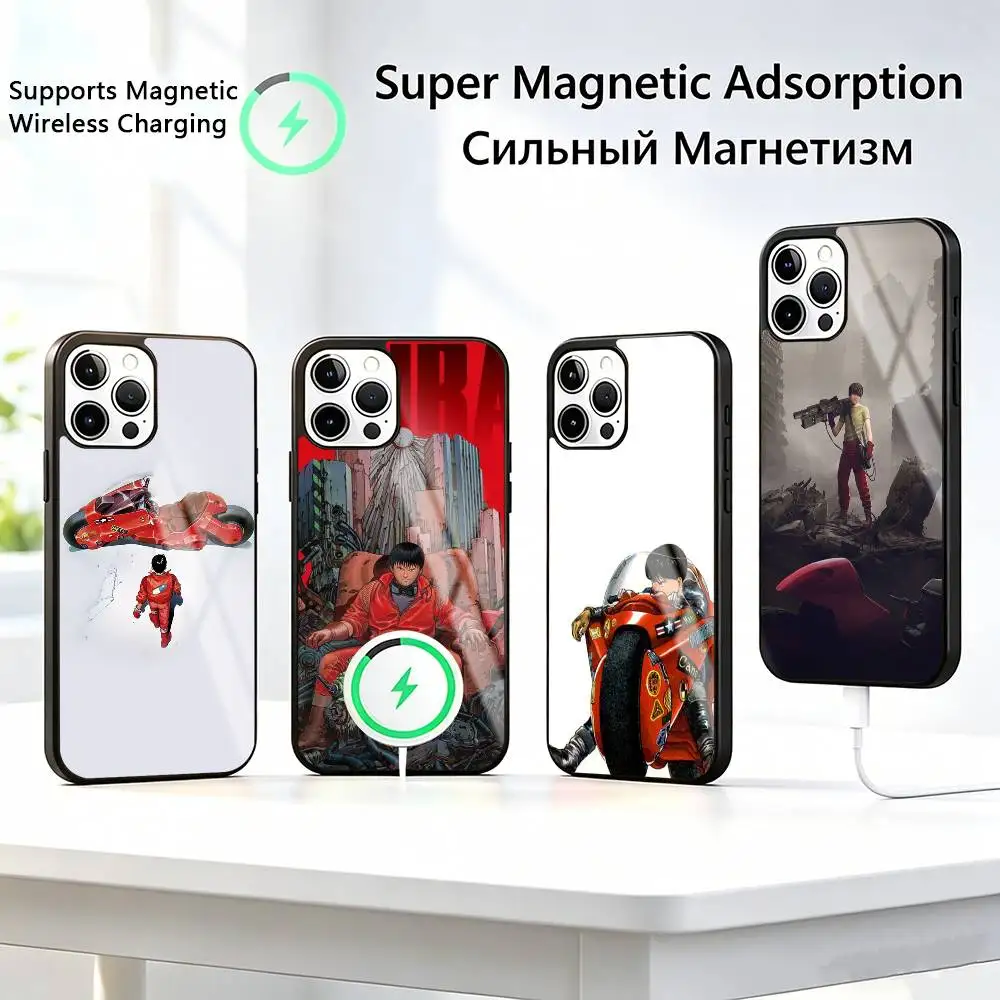 Чехол для телефона с изображением Аниме Акиры Шотаро-о Канеды для iPhone 17, 16, 15, 14, 13, 12, 11 Plus, Pro, поддерживает магнитную беспроводную зарядку