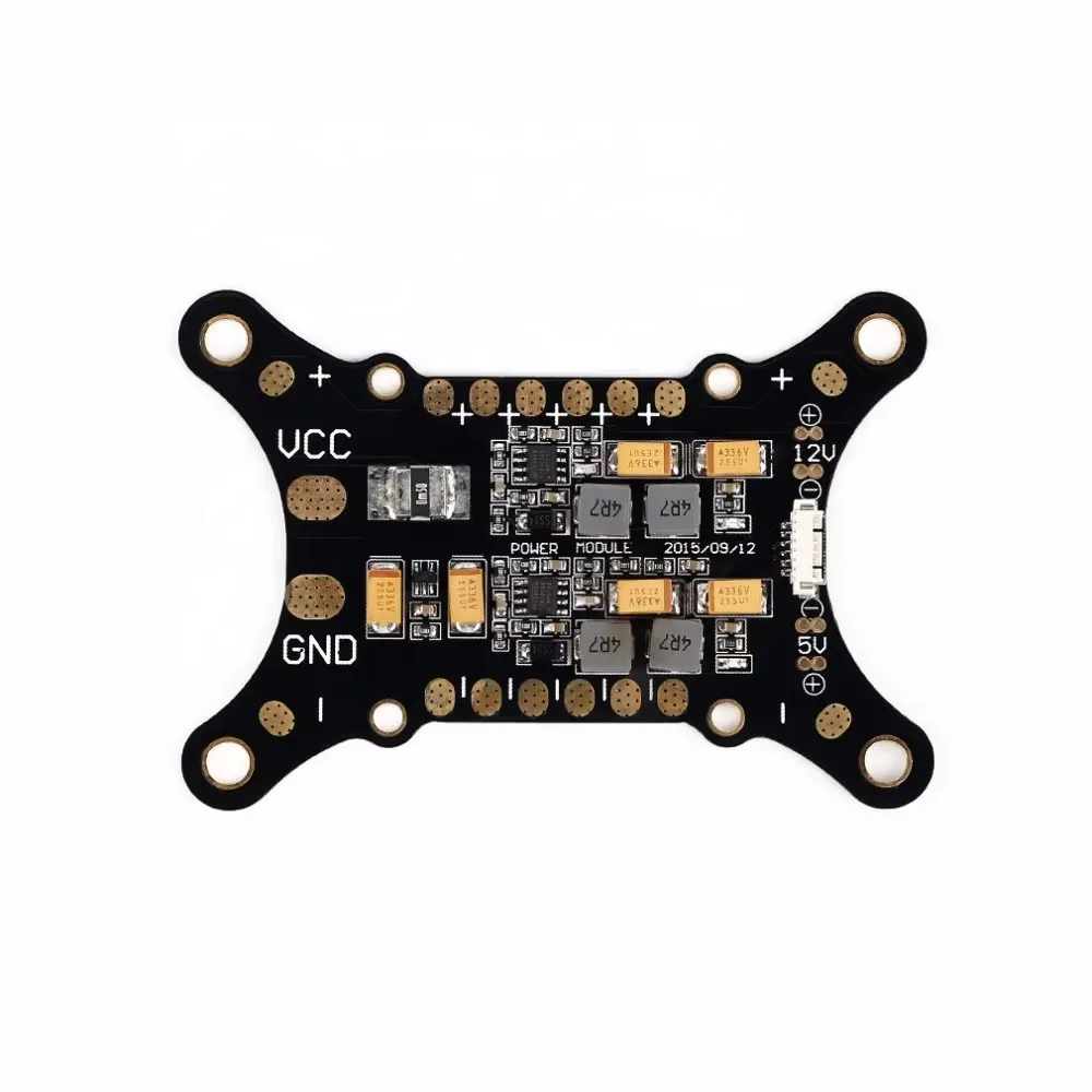 5 in 1 Schokdemper Demping Plaat Geïntegreerde Power Module ESC Stroomverdeelbord 5 V & 12 V BEC voor DIY FPV APM PX4