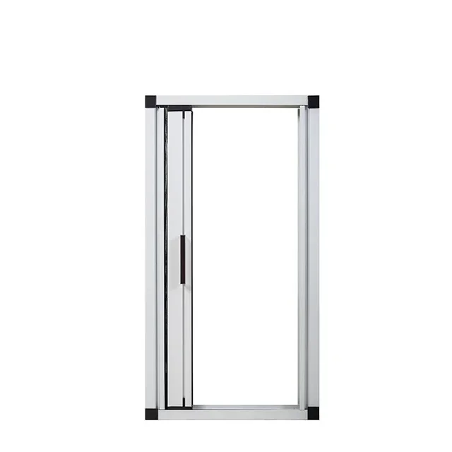 retractable track type pleated mesh sliding insect screen door for window and door