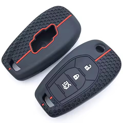 Silicone Remote Flip Car Key Case for Chevrolet Cruze Trax LS Badge Spark Sonic Aveo Tracker Onix RS Trailblazer Accessories Fob