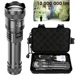Lampe de poche LED P50 ultra-lumineuse 2000LM, lampe de poche tactique EDC, projecteur d'urgence, zoom télescopique, torche portative avec batterie 14500/18650