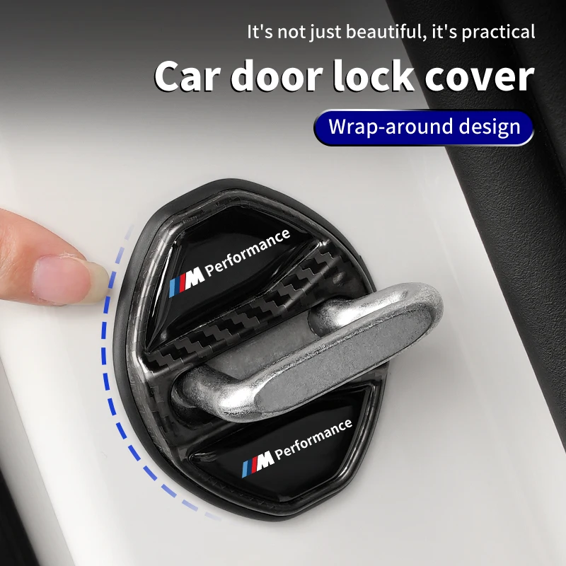 Stainless Steel Car Door Lock Cover Stickers Auto Styling Accessory For BMW Series5 G60 G11 G12 G20 G28 G22 G23 G26 X1 U11 I3 I4