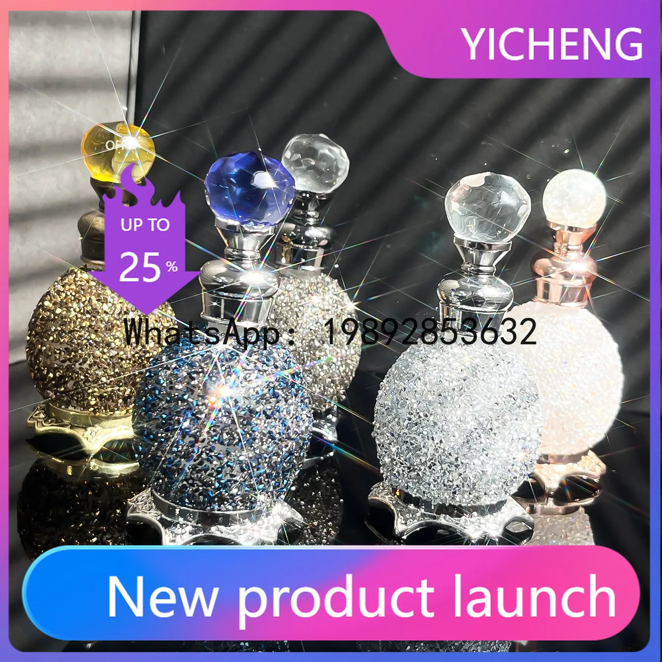 

xzs5Luxury decorative perfume bottle dropper essential oil dispenser bottle 15ml
