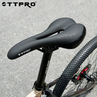 TTPRO Cycling Saddle PU Leather Anti-Slip Shock-absorbing Waterproofing For Mountain Road Bicycle Seat Cushions