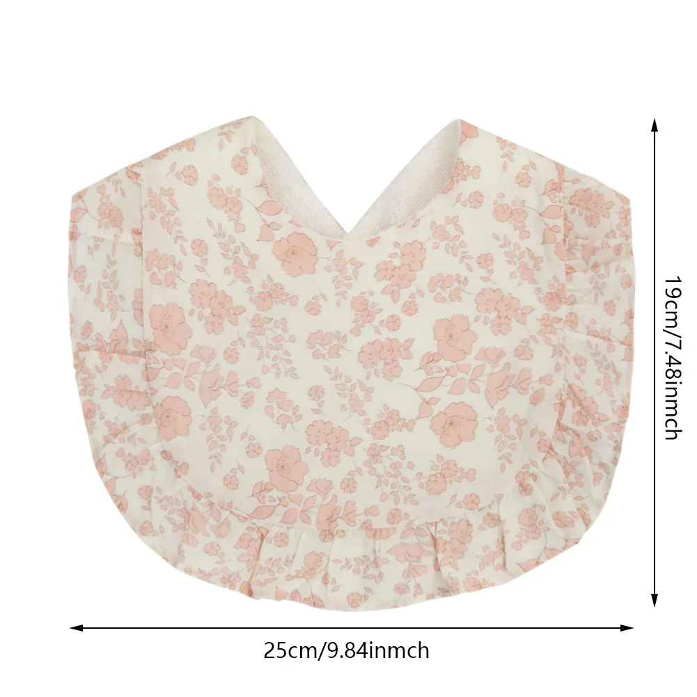 Flower Adjustable Baby Bibs Cotton Towel Waterproof Saliva Hand Towel Boy Girls Feeding Burp Cloth Accessories Stuff Newborn Bib