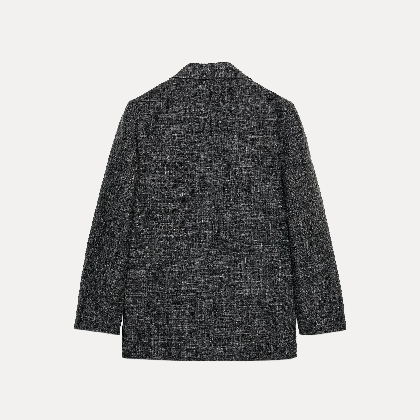 Z Dames Faionable gemengd vezel woon-werkklare rechte snit Jaet Veelzijdig casual lang Sve platte kraag ontwerp