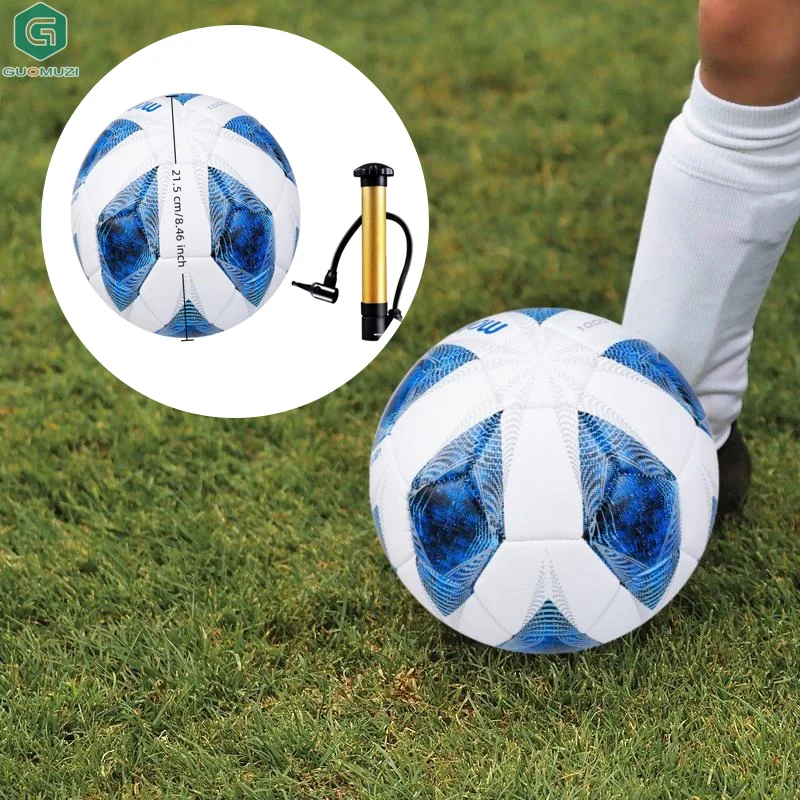 Pelotas de fútbol no infladas enviadas Tamaño oficial 5 Balón de entrenamiento de partido de fútbol al aire libre Pelotas de fútbol Tamaño oficial 5 Fútbol al aire libre