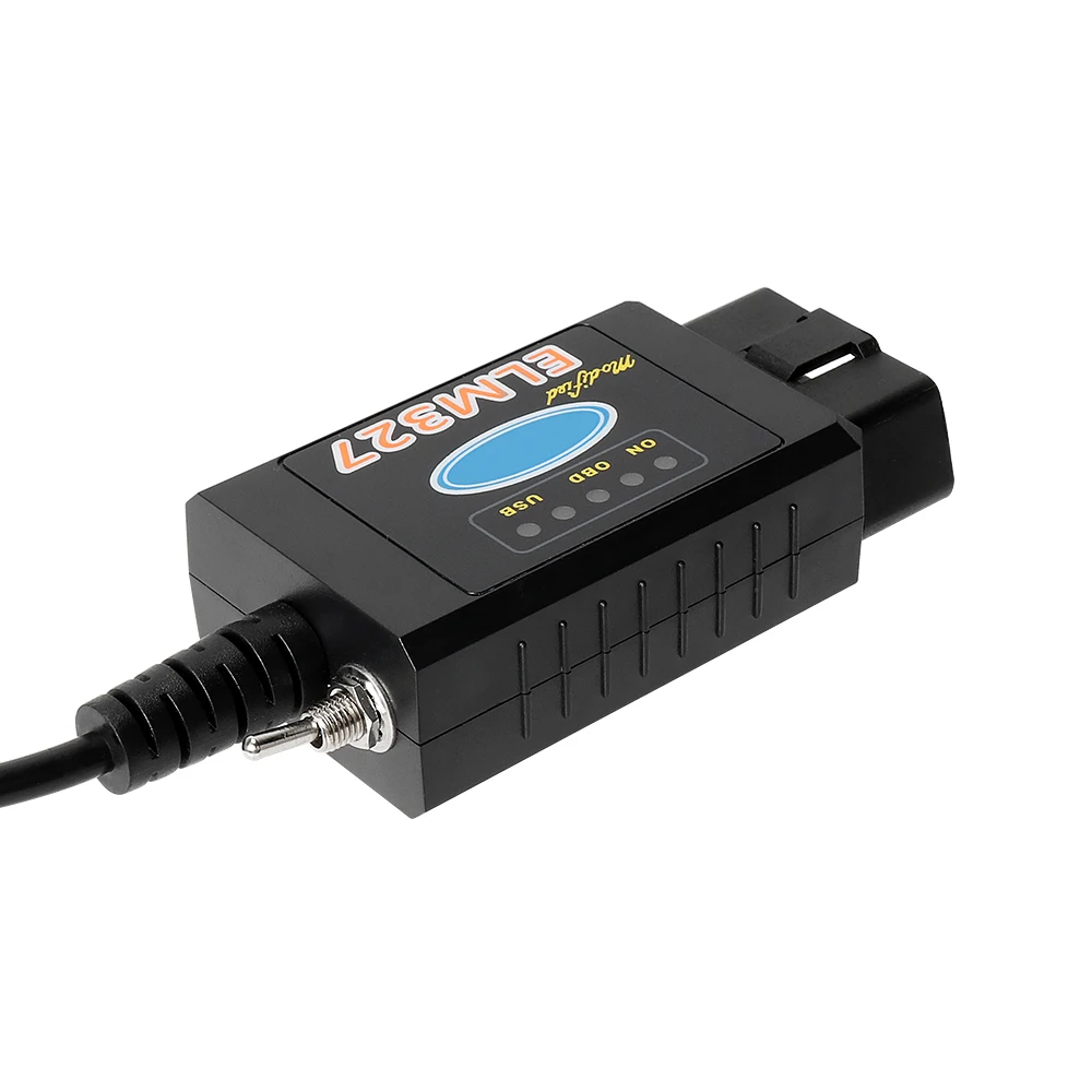 ELM327 V1.5 USB PIC18F25K80 FTDI CH340 Chip CAN /MS CAN For Forscan OBD2 Diagnostic can Switch OBD Scanner Multi-language