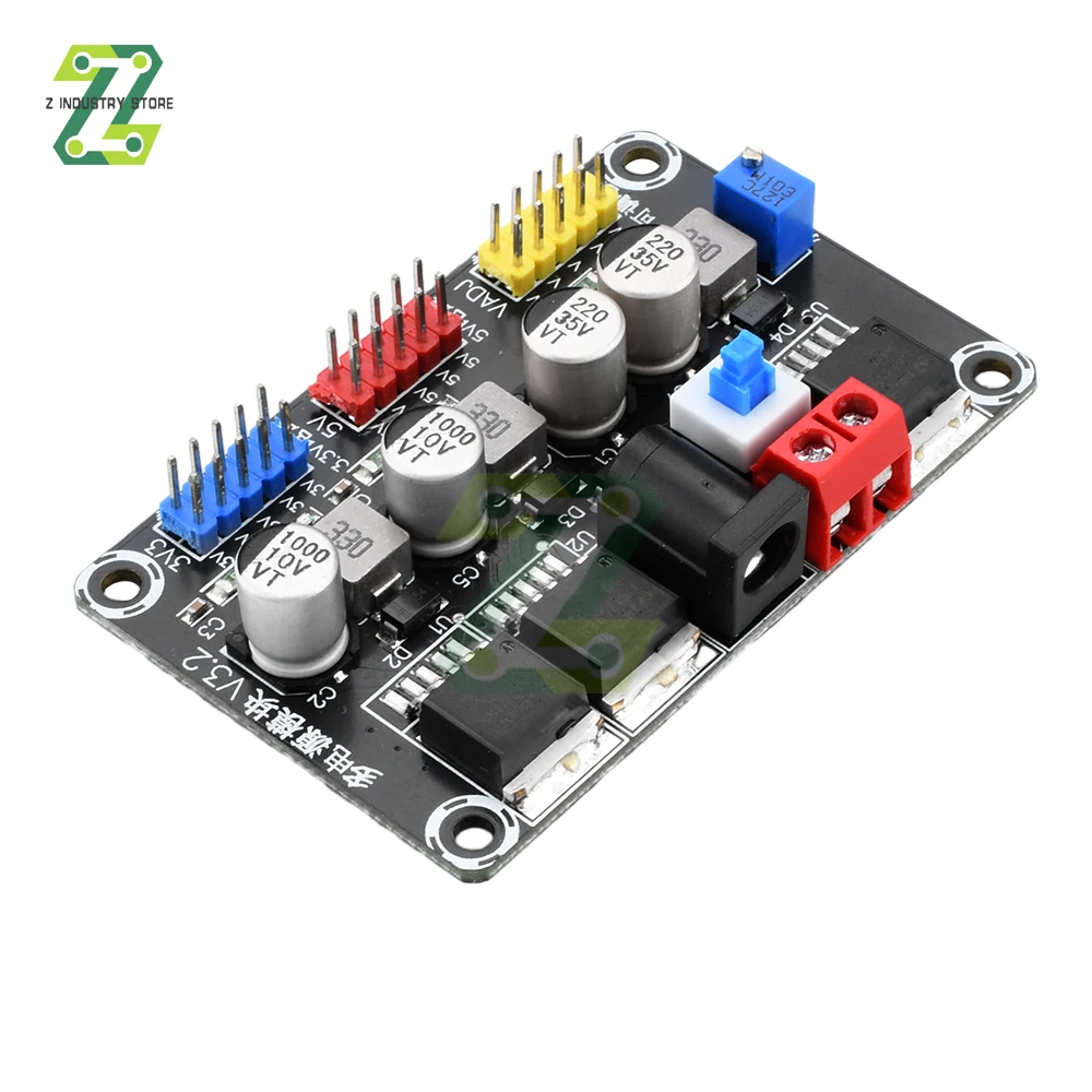 Lm2596 DC7-25V Naar Dc 3.3V/5V Instelbare Step-Down Module Gereguleerde Voedingsmodule Buck Transformator