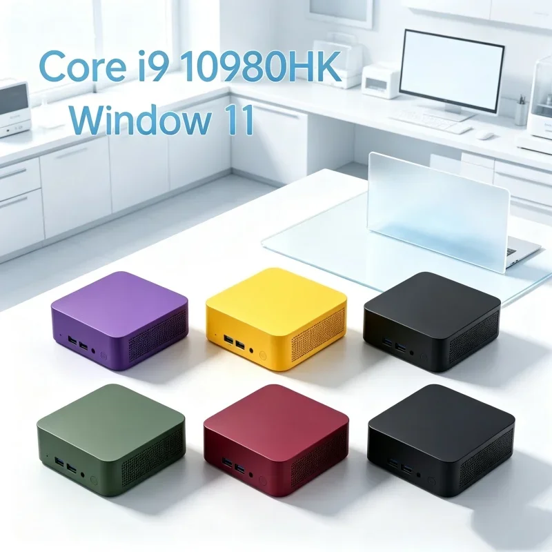 

Argenteous Pyrmos Micro PC Intel Core I9 10980HK Windows 11 Wee Pouchlet Workstation 16GB RAM 1/2TB SSD WIFI6 BT5.2 4K