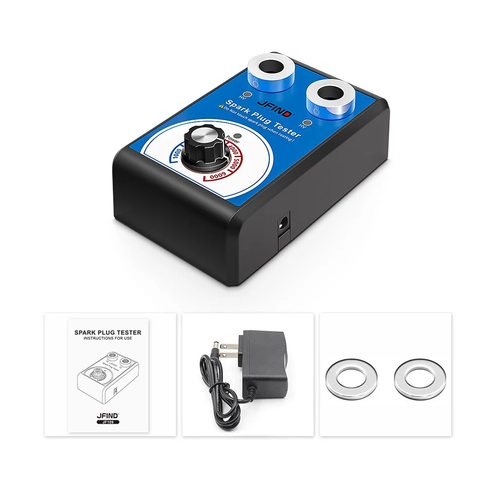 Jfind Jf109 البلاستيك الديزل التشخيص رمز القارئ أداة سيارة كهربائية شرارة التوصيل تستر مع ثقب مزدوج إصدار البرمجيات الجديدة #3