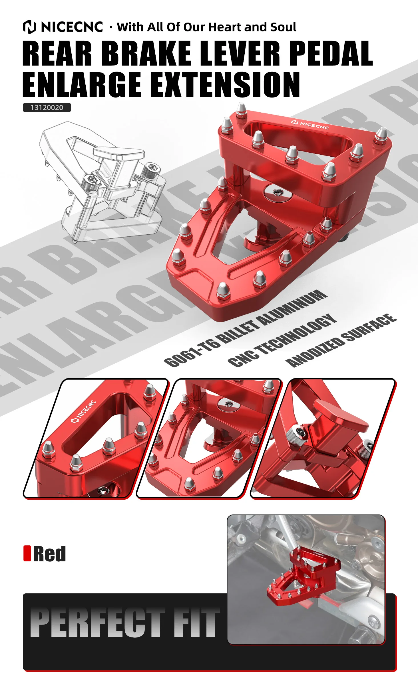 (EU-Lager) Für Honda CRF1100L Africa Twin CRF 1100L /Adventure Sports 2024 2025 20-26 Fußrasten Hintere Bremshebel-Pedale – Detail 29