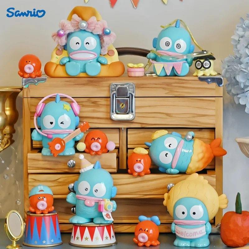 

Sanrio Blind Box Toys Hanton Happy Birthday Series Cute Figurine Model Cartoon Desktop Ornament Good Friend Birthday Gift