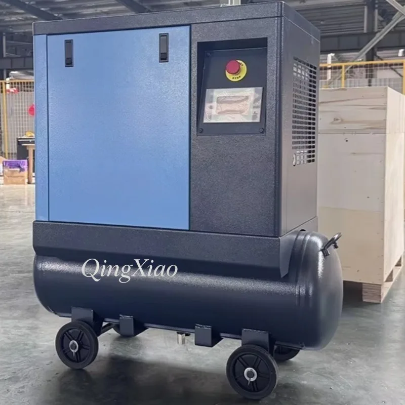 Compresseur d'air à vis, économe en énergie, structure compacte, fonctionnement fiable et stable, sortie stable pour les tâches de production en usine et en atelier