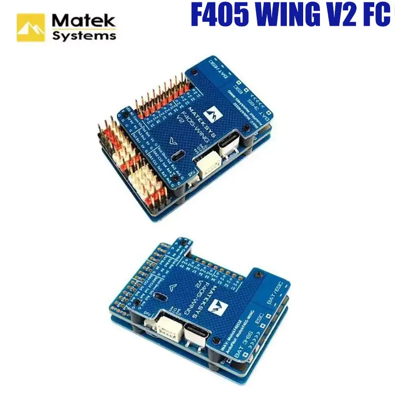 

Matek Mateksys F405 WING V2 Flight Controller Built-in ICM42688P OSD SD Slot For ArduPilot / INAV Rc Toy Airplane