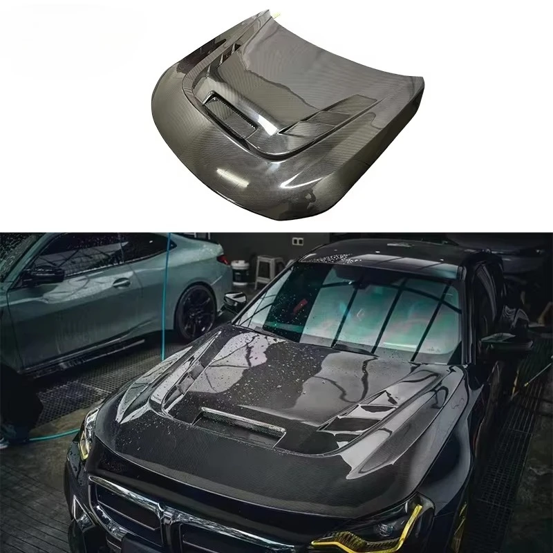 

G87 M2 AE Style Carbon Fiber Customizable Vent Hood Engine Bonnet Engine Cover for M2 G87