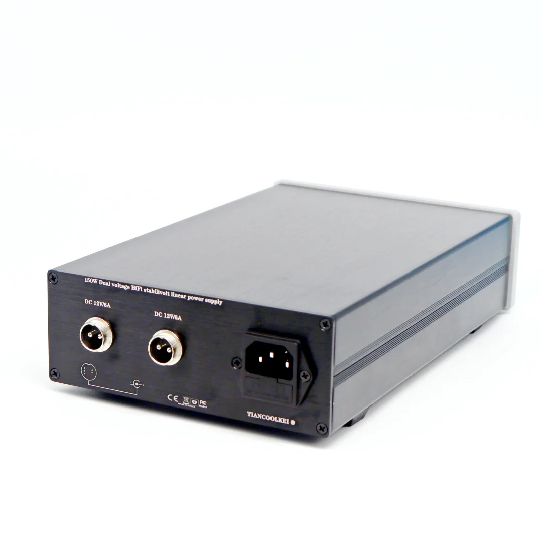 

New 150W dual-voltage output low-ripple and low-noise DC-regulated HiFi audio linear power supply, DC 5v 12v 19v 24v