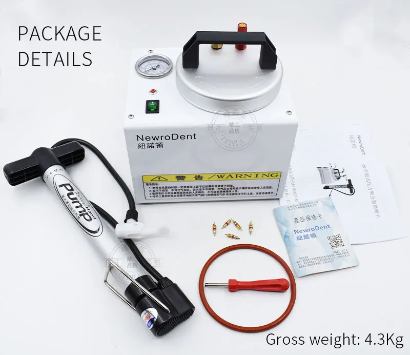 Portable Dental Equipment Air Pressure Polymerizer Injection Molding Machine With Pump