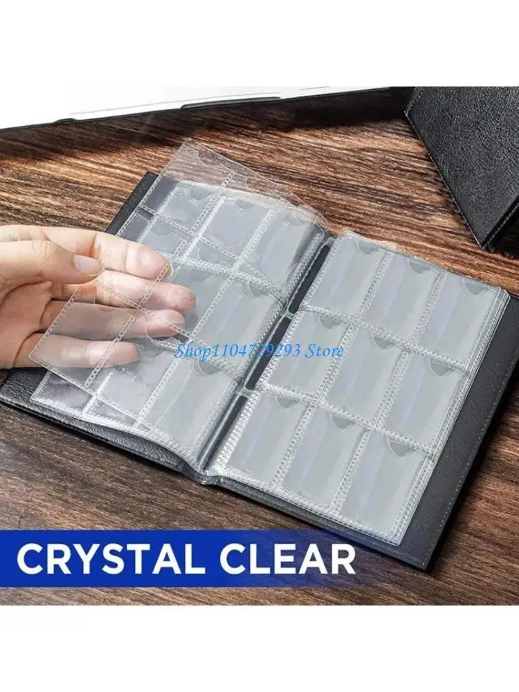 Y2GD Kids Coin Collector Album 108 Capacity Bills Stamps Storage Page Case For Easy Viewing Display Kids Adults Hobbies Use