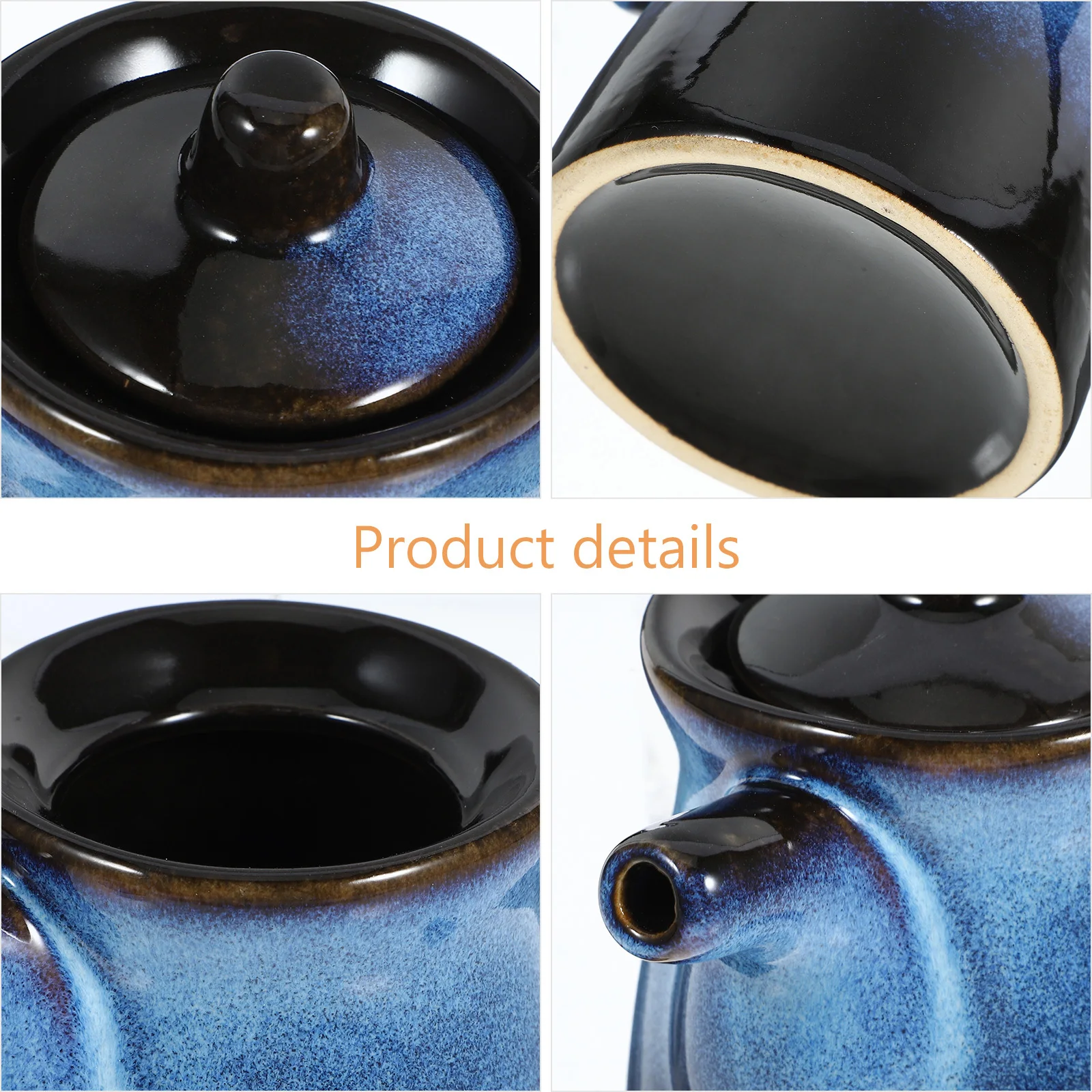 المطبخ زجاجة خل السيراميك موزع صلصة الصويا المنزلية وعاء الزيت تخزين الحاويات تصميم أنيق وعملي