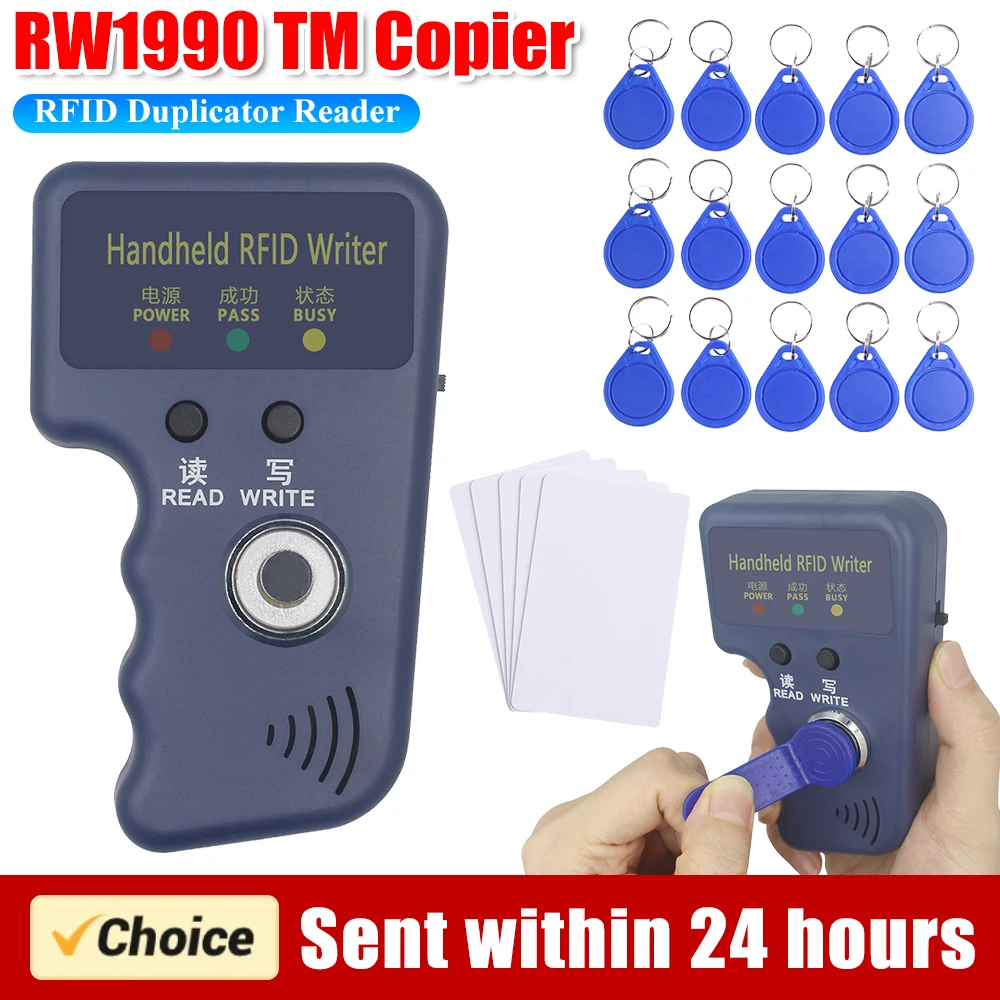 125kHz TM Copier RFID Card Reader Copier Duplicator Key Writer Cloner Handheld RFID Writer for T5577 EM4305 CET5200