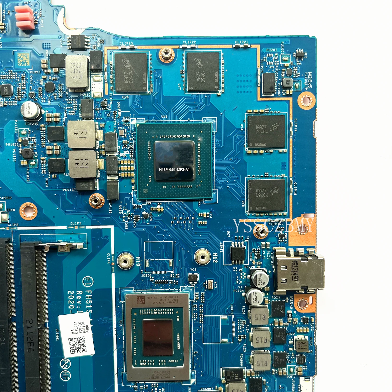FH51S LA-K181P Motherboard For Acer Nitro 5 AN515-44 Notebook