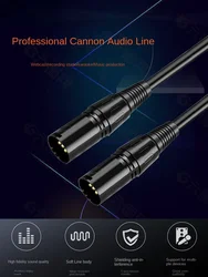 Kabel XLR męski do męskiego na żeńskiego kabla audio OFC ekranowany do miksera mikrofonowego Femlae do żeńskiego F/F 1m 1,8m 3m 5m 10m 15m 20m