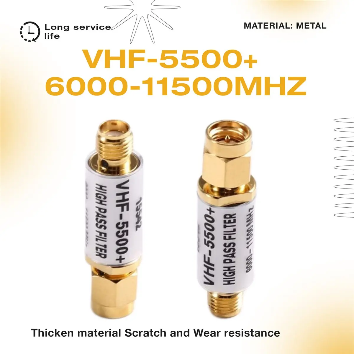 THANKSGIVING DAY High Pass Filter VHF-5500+ 6000-11500MHz Mini Circuits